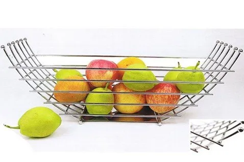 Anti-corrosion Aisi 304 / 316sus304 Fruit Bowl Mesh Wire Baskets For Shopping