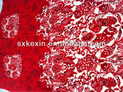 Chinese red flannel/coral blanket