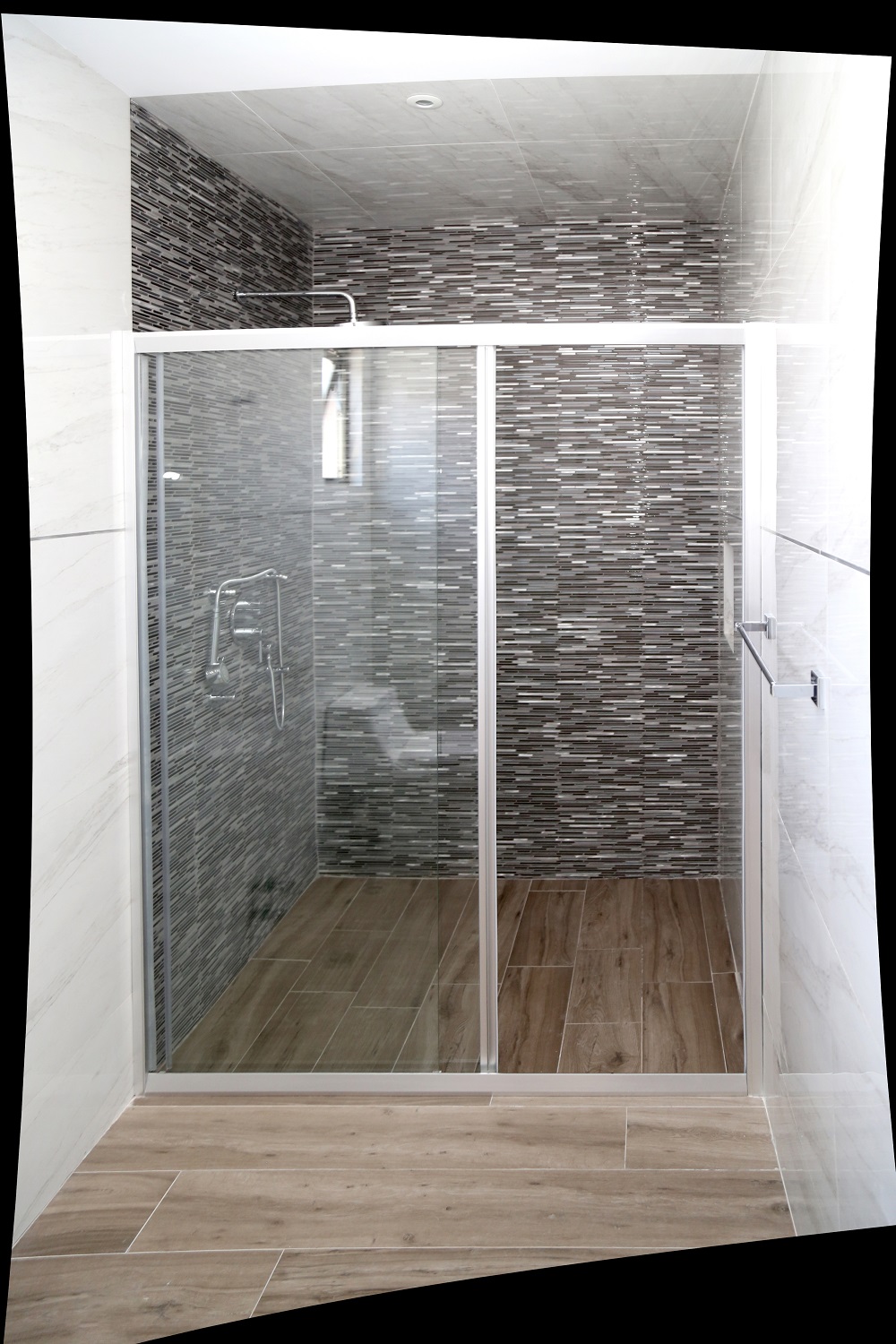 Sliding Door Tempered Glass Bathroom Shower Enclosure