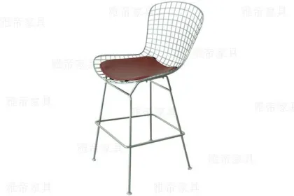 Classic Harry Bertoia Stainless Steel Barstool