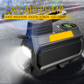 Portable kanggo ban mobil kanthi pompa tolok digital kanthi lampu lampu cahya inflator udara