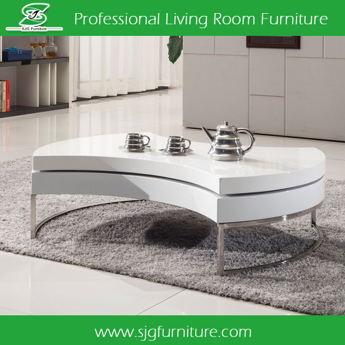 Expandable Modern Living Room Wooden Center Table Design, High Quality