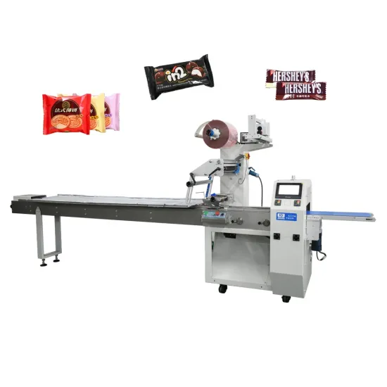 Customized Stainless Steel Automatic Feeding Biscuits Wafer Packing Machines in Foshan Factory