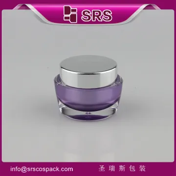 Empty plastic cosmetic 30ml acrylic night cream jars