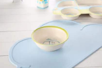 plastic baby feeding set bowl plate cup dinnerware