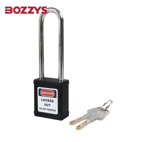 76MM Long Steel Shackle Loto Safety Padlock for Industrial Equipment Overhaul