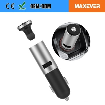 Two-in-one Smart Wireless USB Car Charger With Bluetooth Headset