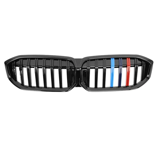 High Quality ABS Single Slats Gloss Black M Color Front Grille for BMW 3 Series 2023 - Auto Front Grille for BMW G20 LCI G28 LCI