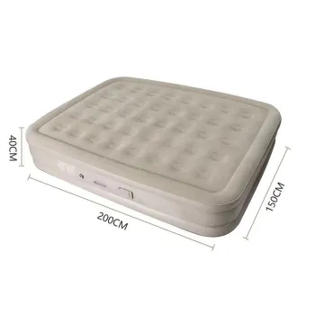 Factory Price Folding Queen Size Inflatable Airbed with Built-in Pump