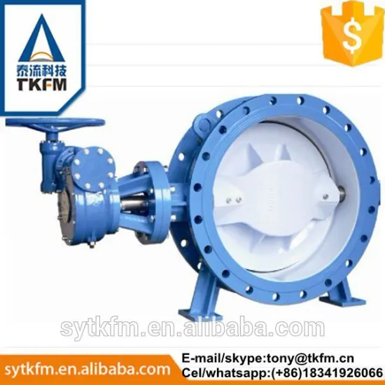 2015 TKFM hot sale low pressure dn1000 butterfly valve registration