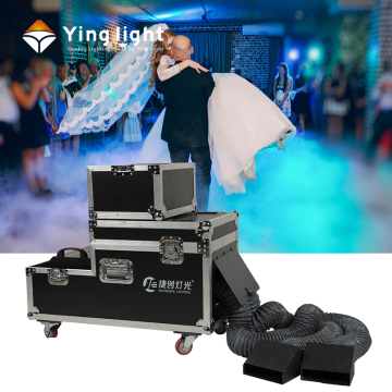 4000w Low Lying Fog Machine with Remote Control and Double Ports