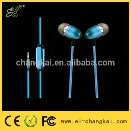 EL wire earphone glowing earphone