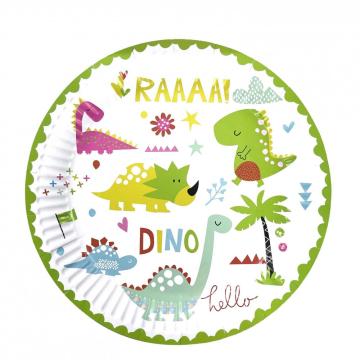 Party Paper Plate Dinosaures