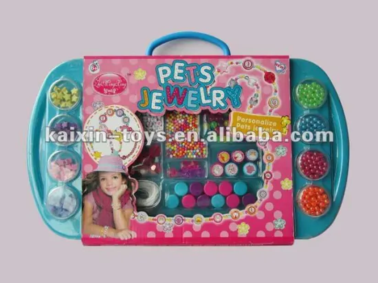 Luxurious toy plastic beads