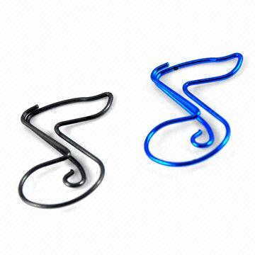 Paper Clips/Musical Note Shaped Paper Clips, special spring, book mark with cartoon design