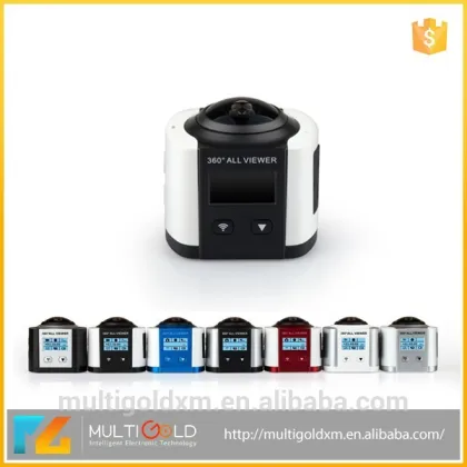 2448X2448 30fps panoramic mode 3D VR 360 action hd video camera