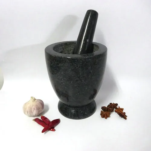 Custom design marble / granite mortar and pestle