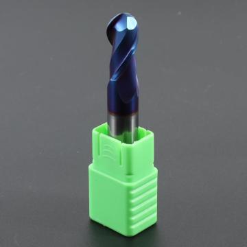 YASEN 6mm Shank 60mm Over Length Ball Nose Carbide End Mill - 4 Flutes Spiral Milling Tool for CNC Router Bit