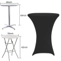 Hotel Stretch Fabric Spandex Copertura da tavolo solido personalizzato