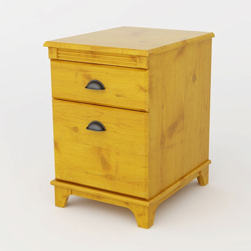 Nightstand with 2 Drawers Cabinet in Morden Style