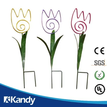 2015 Sprig Metal Flower Decorative garden stake