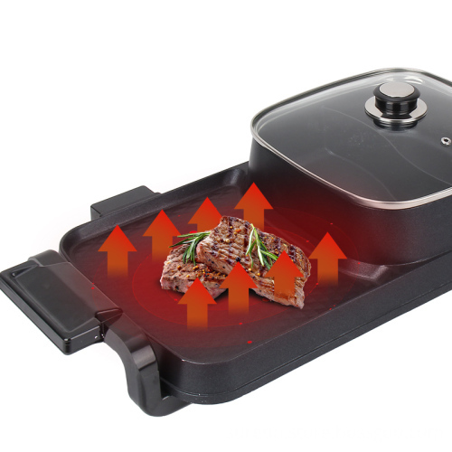 Factory Hot Sales Multifunction Hot Pot 2 In 1 Indoor Electric Bbq Multifunction R Electric Bbq Grill