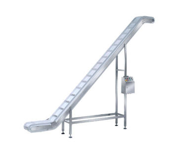 Inclined belt conveyor system