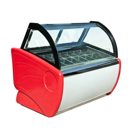 Commercial Deep Freezer Ice Cream Display Cabinet Island