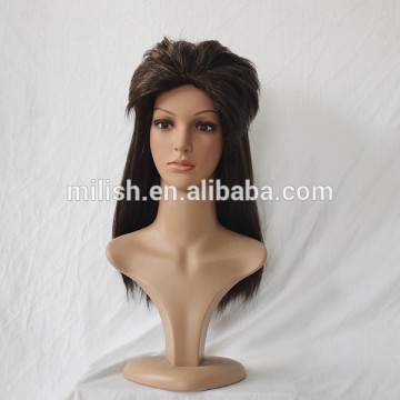 MPW-0362 Party dark brown Vokuhila Adult Super Mullet wig