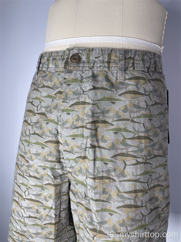 Herren Vollhai -Druckshorts