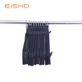 Rubber Coated Clothing Hanger With Clamps