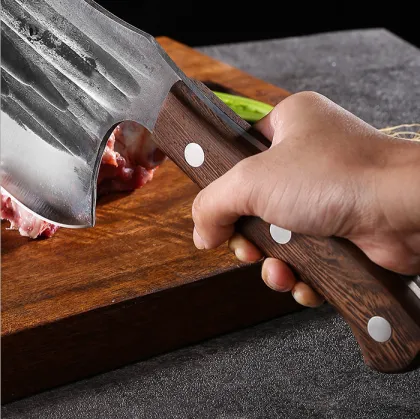 Hand-Hammered Boning Knife - Longquan Forged Outdoor Axe Butcher Knife