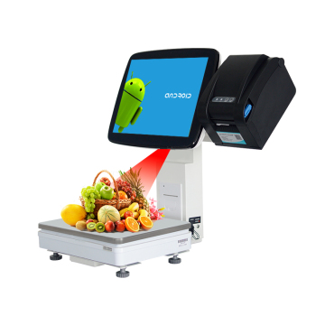 2024 Android 13 Registrierkasse All-in-One-Skala-Maschine für Supermärkte