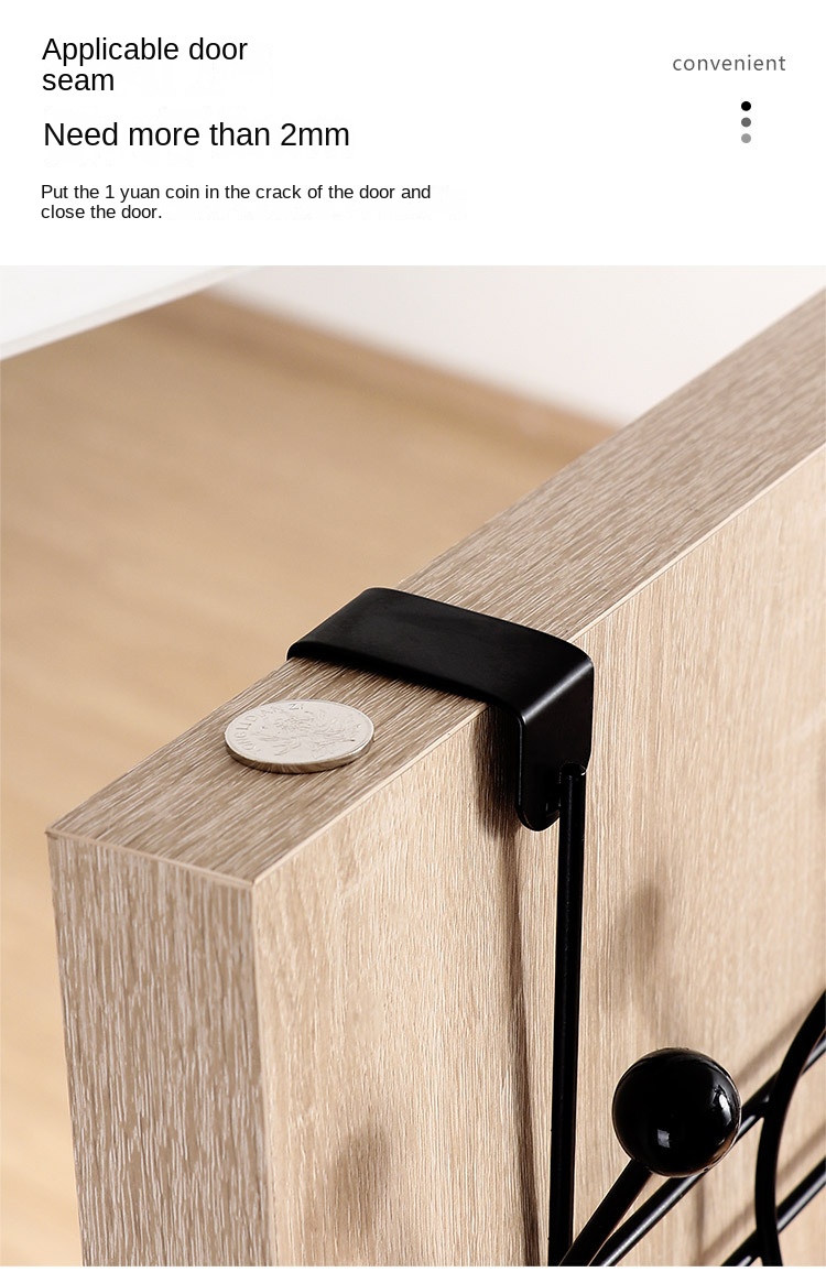 Metal Punch Door Coat Rack