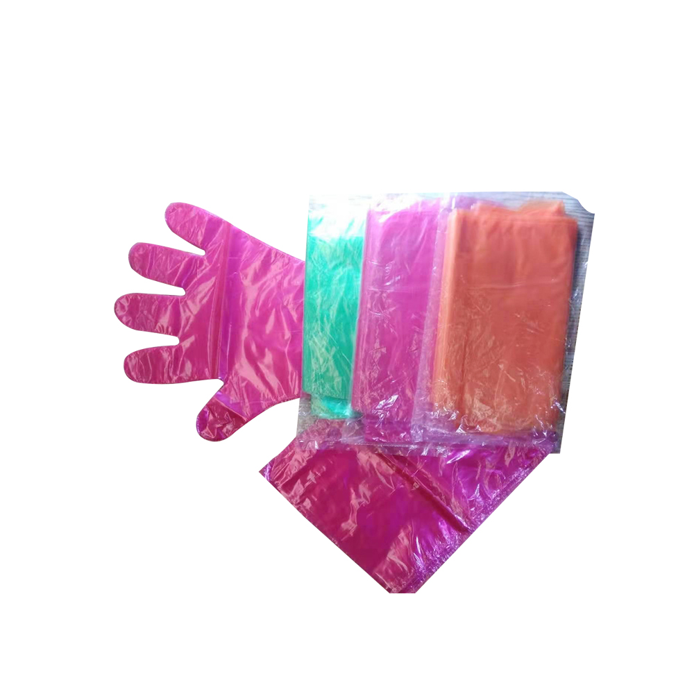 Red long arm veterinary examination farm vet gloves China Manufacturer