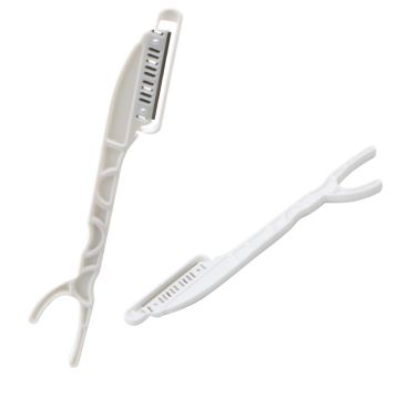 Disposable Salon Razor - D120 Barber Razor with Single Blade Straight Sweden Stainless Steel and Plastic Handle
