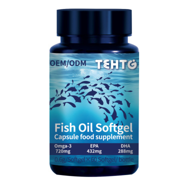Aceite de pescado Softgel OEM ODM Omega-3 Suplementos