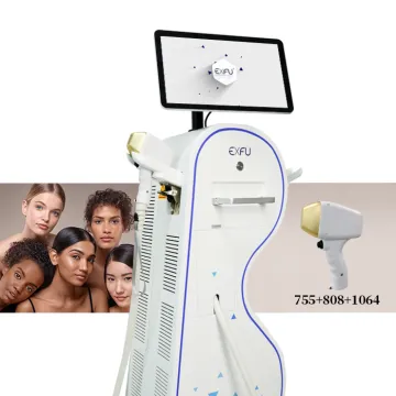 EXFU 3000W Diode Laser Permanent Hair Removal Machine with 755+808+1064nm 3 Wavelengths - Painless