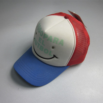 Gorra del camionero de la cara de la sonrisa del poli