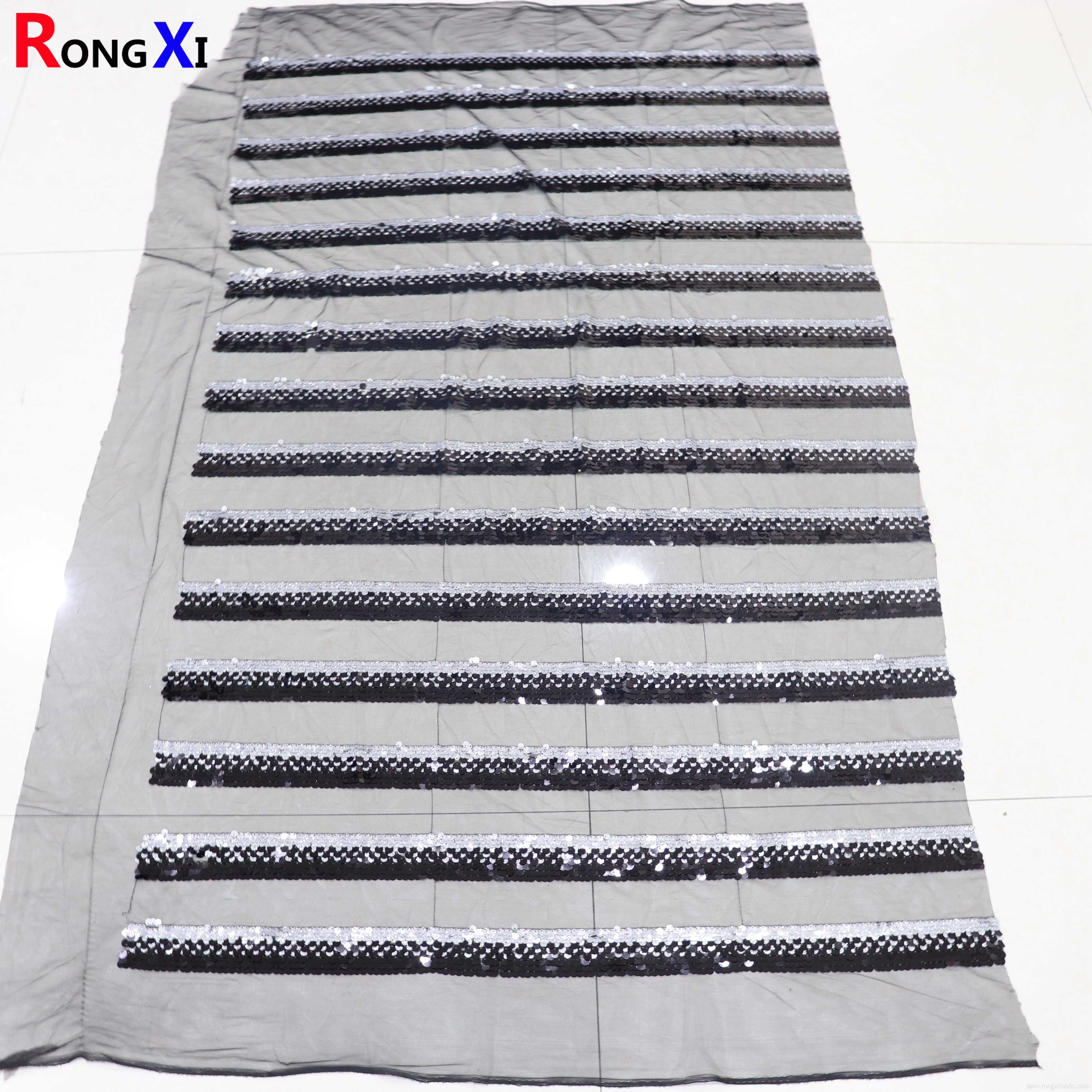 Hot Selling Rhinestone Sequin Fabric With Low Price