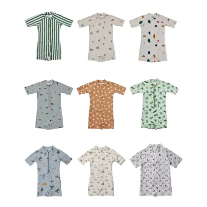 Summer Custom Baby Girl Swim Dress - Printed Girls Swimwear Swimsuit