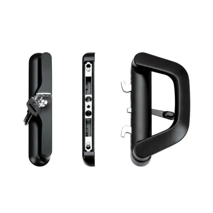 Luxury Solid Zinc Alloy Sliding Door Handle with Locks Sri Lanka