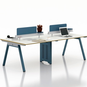 Modern Steel Office Furniture - 4 Person Workstation
