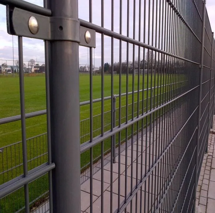 6FT Green Vinyl Coated Welded Wire Mesh Panels Double Wire Mesh Fence for Sale