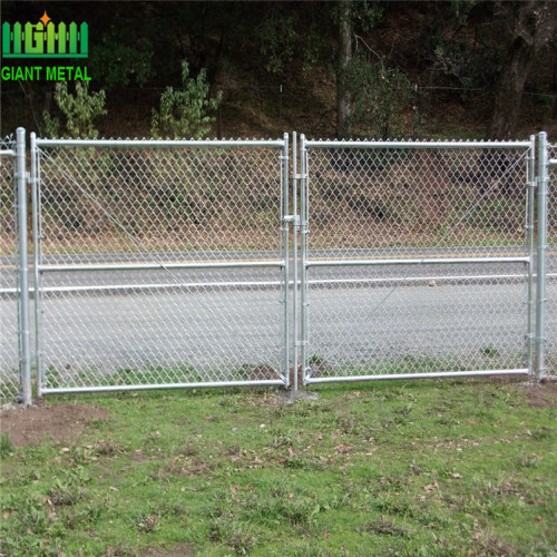 PVC Coated Digunakan Chain Link Fence Gates