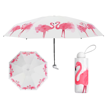 Compact Plaid Rain Umbrella: 5-Fold Smaller, Full Pattern Printing, Portable Tiny Wholesale Umbrella for Ladies