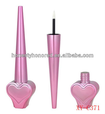 fashionable pink plastic cosmetics eyeliner tube liquid eyeliner pen packing colored liquid eyelash container