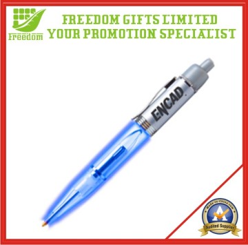 Custom Logo Promotional LED Flashing Ball Pen (FREEDOM-BP001)