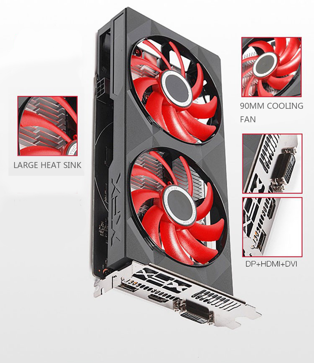 Xfx Radeon Rx 560 4gb Ddr5 Gaming Pc Graphics Cards Gpu 128 Bit Rx