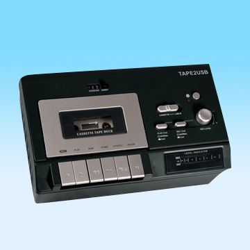 Cassette, Records to PC Via USB with Built-in Speaker